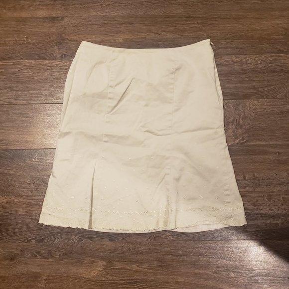 Y2k Optimum Pure and Simple beige skirt. - Picture 5 of 7